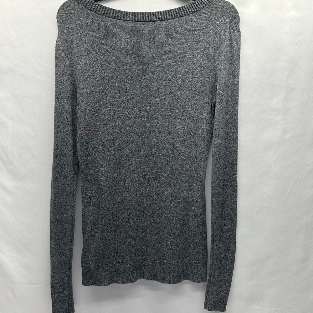 Express Gray Women's Sweater LG Round Neck Cotton Blend NWOT